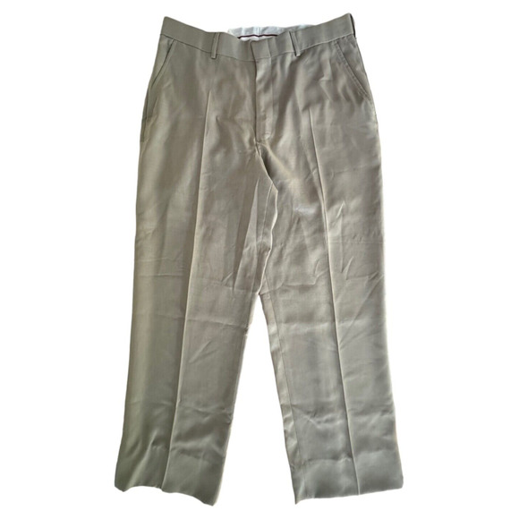 Doc & Amelia by Cintas Men's Chino Dress Pants Straight Leg Size 34 Beige - Picture 1 of 9